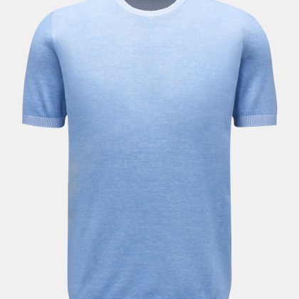 Moorer - Herren - Kurzarmpullover %27Jude%27 hellblau Moorer - Herren - Kurzarmpullover %27Jude%27 hellblau