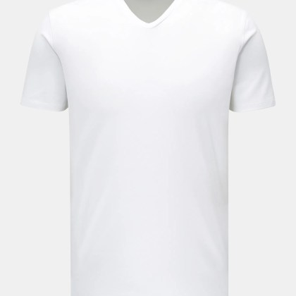 Kiefermann - Herren - V-Neck T-Shirt %27Hapes%27 weiß Kiefermann - Herren - V-Neck T-Shirt %27Hapes%27 weiß