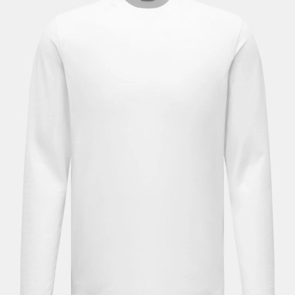 Zanone - Herren - Rundhals-Longsleeve weiß Zanone - Herren - Rundhals-Longsleeve weiß