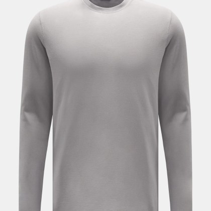 Zanone - Herren - Rundhals-Longsleeve grau Zanone - Herren - Rundhals-Longsleeve grau