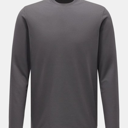 Zanone - Herren - Rundhals-Longsleeve dunkelgrau Zanone - Herren - Rundhals-Longsleeve dunkelgrau