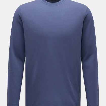 Zanone - Herren - Rundhals-Longsleeve dunkelblau Zanone - Herren - Rundhals-Longsleeve dunkelblau