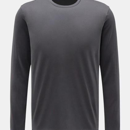 Stefan Brandt - Herren - Rundhals-Longsleeve %27Enno%27 dunkelgrau Stefan Brandt - Herren - Rundhals-Longsleeve %27Enno%27 dunkelgrau