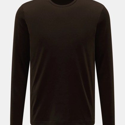 Stefan Brandt - Herren - Rundhals-Longsleeve %27Enno%27 dunkelbraun Stefan Brandt - Herren - Rundhals-Longsleeve %27Enno%27 dunkelbraun