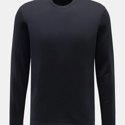 Stefan Brandt - Herren - Rundhals-Longsleeve %27Sea Island Eli%27 dark navy Stefan Brandt - Herren - Rundhals-Longsleeve %27Sea Island Eli%27 dark navy