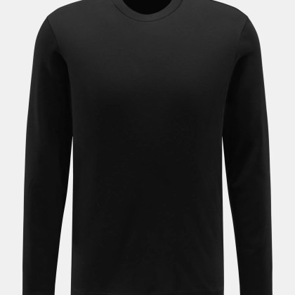 Stefan Brandt - Herren - Rundhals-Longsleeve %27Sea Island Eli%27 schwarz Stefan Brandt - Herren - Rundhals-Longsleeve %27Sea Island Eli%27 schwarz