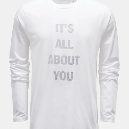 Helmut Lang - Herren - Rundhals-Longsleeve weiß Helmut Lang - Herren - Rundhals-Longsleeve weiß