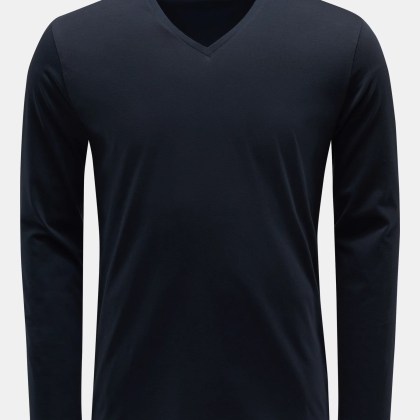 Stefan Brandt - Herren - V-Neck Longsleeve %27Artur%27 dark navy Stefan Brandt - Herren - V-Neck Longsleeve %27Artur%27 dark navy