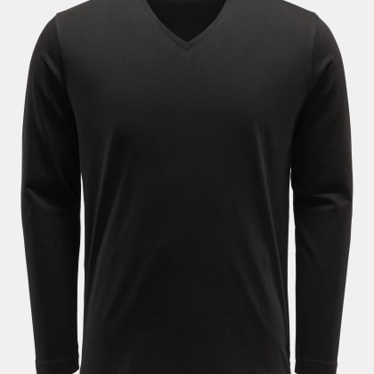 Stefan Brandt - Herren - V-Neck Longsleeve %27Artur%27 schwarz Stefan Brandt - Herren - V-Neck Longsleeve %27Artur%27 schwarz