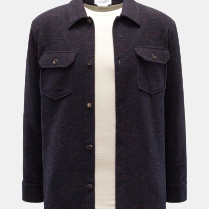 Gabriela Hearst - Herren - Overshirt %27Fargo%27 navy/rot Gabriela Hearst - Herren - Overshirt %27Fargo%27 navy/rot