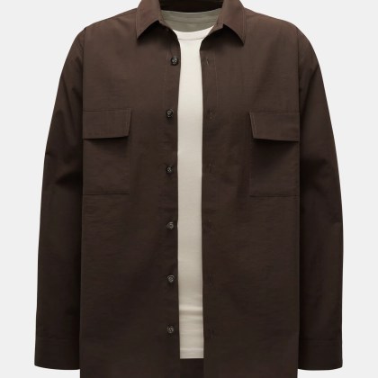 Nanushka - Herren - Overshirt %27Jari%27 dunkelbraun Nanushka - Herren - Overshirt %27Jari%27 dunkelbraun