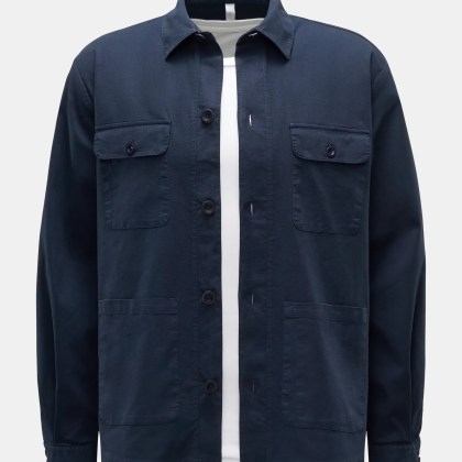 04651/ A trip in a bag - Herren - Overshirt %27Linen Travel%27 navy 04651/ A trip in a bag - Herren - Overshirt %27Linen Travel%27 navy