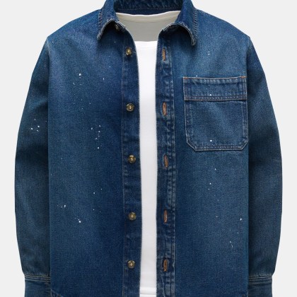 A.P.C. - Herren - Jeans-Overshirt %27Basile%27 navy A.P.C. - Herren - Jeans-Overshirt %27Basile%27 navy