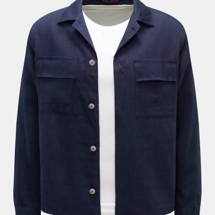 Windsor - Herren - Overshirt %27Lavoro%27 navy Windsor - Herren - Overshirt %27Lavoro%27 navy