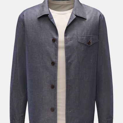 Hindustrie - Herren - Overshirt graublau Hindustrie - Herren - Overshirt graublau