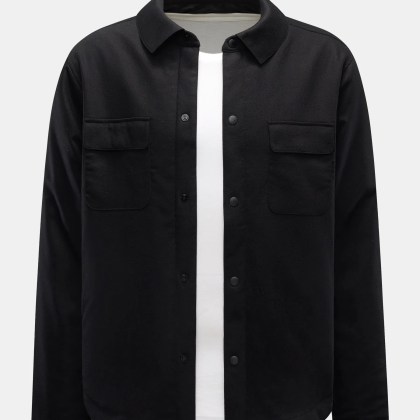 04651/ A trip in a bag - Herren - Wende-Overshirt schwarz 04651/ A trip in a bag - Herren - Wende-Overshirt schwarz