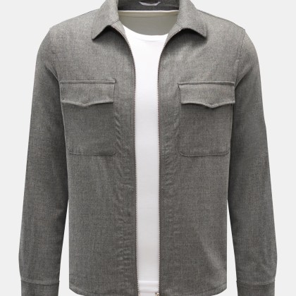 Marco Pescarolo - Herren - Overshirt %27Urus%27 grau meliert Marco Pescarolo - Herren - Overshirt %27Urus%27 grau meliert