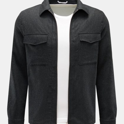 Marco Pescarolo - Herren - Overshirt %27Urus%27 anthrazit meliert Marco Pescarolo - Herren - Overshirt %27Urus%27 anthrazit meliert