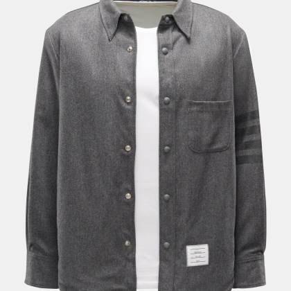 Thom Browne - Herren - Overshirt dunkelgrau meliert Thom Browne - Herren - Overshirt dunkelgrau meliert