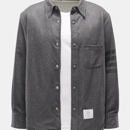 Thom Browne - Herren - Overshirt dunkelgrau meliert Thom Browne - Herren - Overshirt dunkelgrau meliert