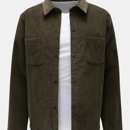 04651/ A trip in a bag - Herren - Cord-Wendeovershirt %27Reversible%27 dark olive 04651/ A trip in a bag - Herren - Cord-Wendeovershirt %27Reversible%27 dark olive