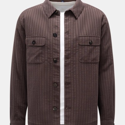 04651/ A trip in a bag - Herren - Overshirt %27Waffle Jacket%27 dunkelbraun 04651/ A trip in a bag - Herren - Overshirt %27Waffle Jacket%27 dunkelbraun