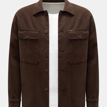 Closed - Herren - Overshirt dunkelbraun Closed - Herren - Overshirt dunkelbraun