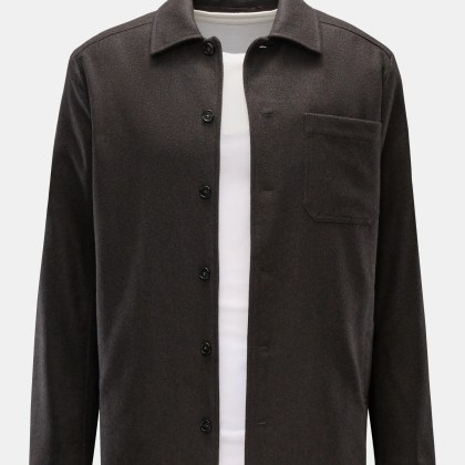 A.P.C. - Herren - Overshirt %27Jamie%27 graubraun meliert A.P.C. - Herren - Overshirt %27Jamie%27 graubraun meliert