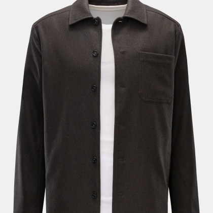 A.P.C. - Herren - Overshirt %27Jamie%27 graubraun meliert A.P.C. - Herren - Overshirt %27Jamie%27 graubraun meliert