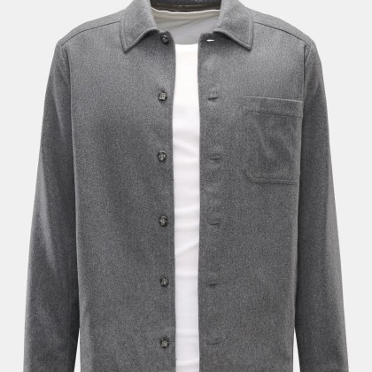 A.P.C. - Herren - Overshirt %27Jamie%27 grau meliert A.P.C. - Herren - Overshirt %27Jamie%27 grau meliert