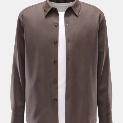 Colombo - Herren - Cashmere Overshirt graubraun Colombo - Herren - Cashmere Overshirt graubraun