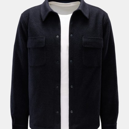 04651/ A trip in a bag - Herren - Overshirt %27Wool Overshirt%27 navy 04651/ A trip in a bag - Herren - Overshirt %27Wool Overshirt%27 navy