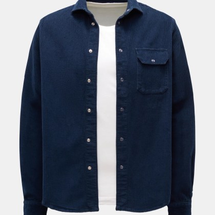 Ace Denim - Herren - Cord-Overshirt navy Ace Denim - Herren - Cord-Overshirt navy