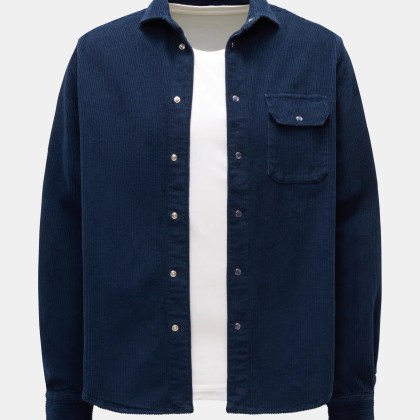 Ace Denim - Herren - Cord-Overshirt navy Ace Denim - Herren - Cord-Overshirt navy