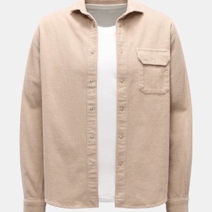 Ace Denim - Herren - Cord-Overshirt beige Ace Denim - Herren - Cord-Overshirt beige