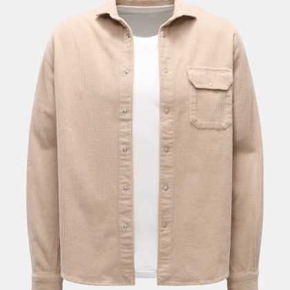 Ace Denim - Herren - Cord-Overshirt beige Ace Denim - Herren - Cord-Overshirt beige