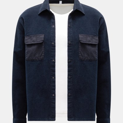 04651/ A trip in a bag - Herren - Cord-Overshirt navy 04651/ A trip in a bag - Herren - Cord-Overshirt navy