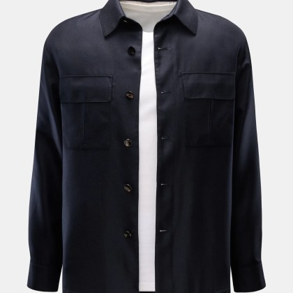 Agnona - Herren - Overshirt navy Agnona - Herren - Overshirt navy