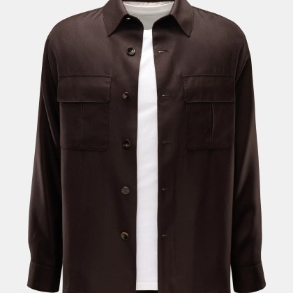 Agnona - Herren - Overshirt dunkelbraun Agnona - Herren - Overshirt dunkelbraun