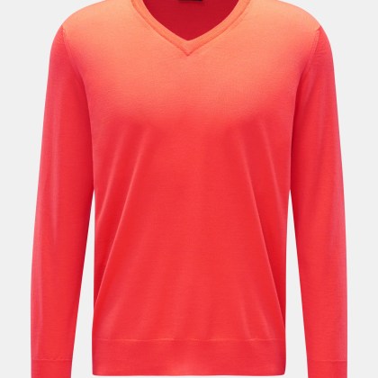 Drumohr - Herren - V-Neck Pullover orange Drumohr - Herren - V-Neck Pullover orange