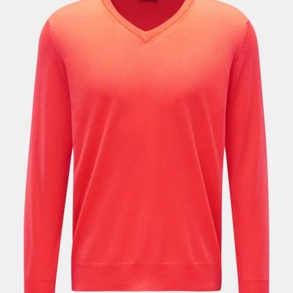 Drumohr - Herren - V-Neck Pullover orange Drumohr - Herren - V-Neck Pullover orange