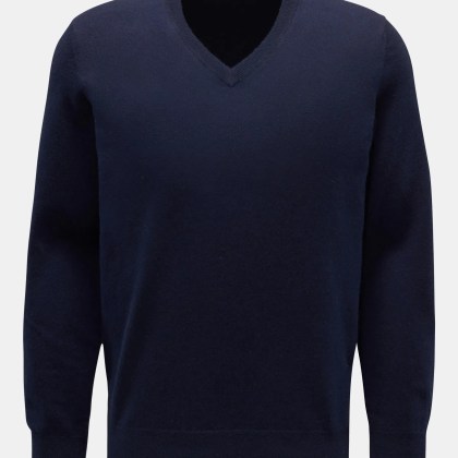 Brunello Cucinelli - Herren - Cashmere V-Neck Pullover navy Brunello Cucinelli - Herren - Cashmere V-Neck Pullover navy