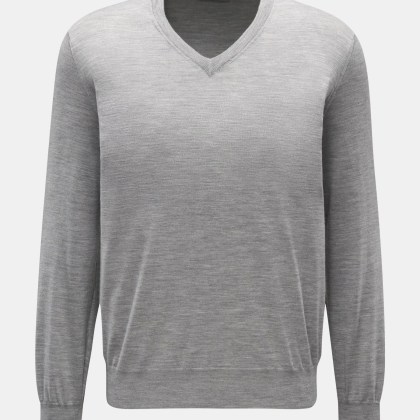 Brunello Cucinelli - Herren - V-Neck Pullover grau Brunello Cucinelli - Herren - V-Neck Pullover grau