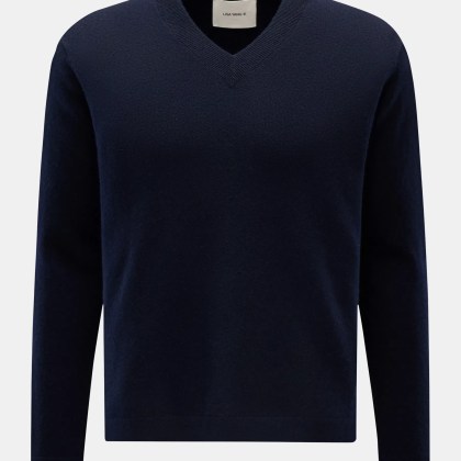 Lisa Yang - Herren - Cashmere V-Neck-Pullover %27Clayton%27 navy Lisa Yang - Herren - Cashmere V-Neck-Pullover %27Clayton%27 navy