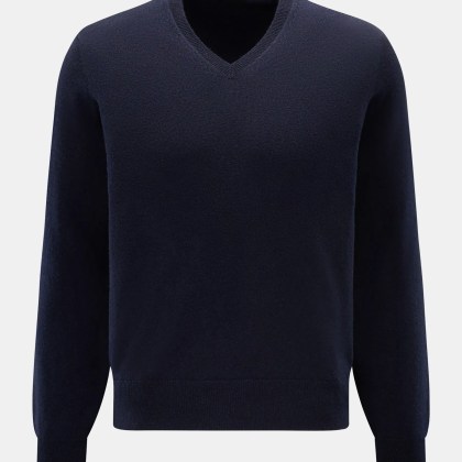 Cruciani - Herren - Cashmere V-Neck Pullover navy Cruciani - Herren - Cashmere V-Neck Pullover navy