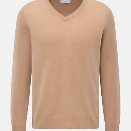 FTC - Herren - Cashmere V-Neck Pullover beige FTC - Herren - Cashmere V-Neck Pullover beige