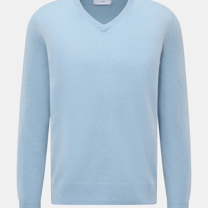 FTC - Herren - Cashmere V-Neck Pullover hellblau FTC - Herren - Cashmere V-Neck Pullover hellblau