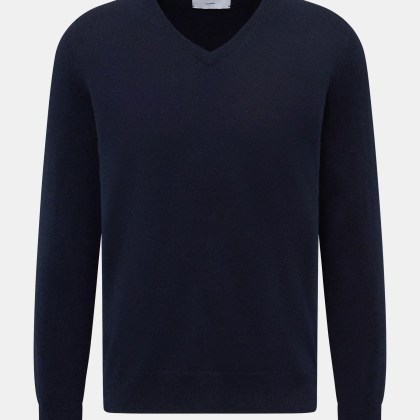 FTC - Herren - Cashmere V-Neck Pullover navy FTC - Herren - Cashmere V-Neck Pullover navy
