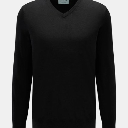 FTC - Herren - Feinstrick V-Neck Pullover schwarz FTC - Herren - Feinstrick V-Neck Pullover schwarz