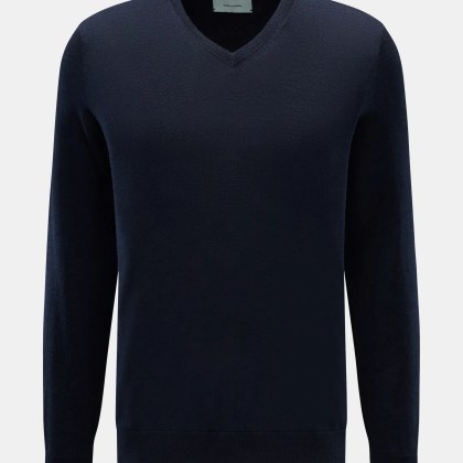 FTC - Herren - Feinstrick V-Neck Pullover navy FTC - Herren - Feinstrick V-Neck Pullover navy